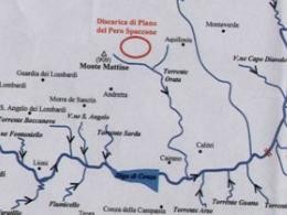 * Nella foto: il tragitto del torrente Orata da Pero Spaccone al fiume  Ofanto*