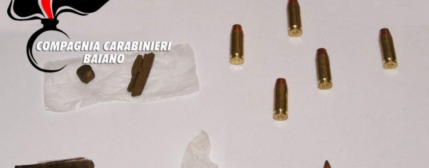 Vasta operazione antidroga sul territorio irpino, rinvenute anche munizioni di vario calibro