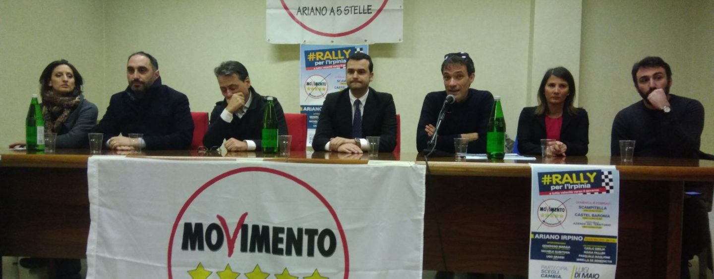 Entusiasmo 5stelle ad Ariano, Maraia: “Onorato di condividere con voi questo sogno reale”