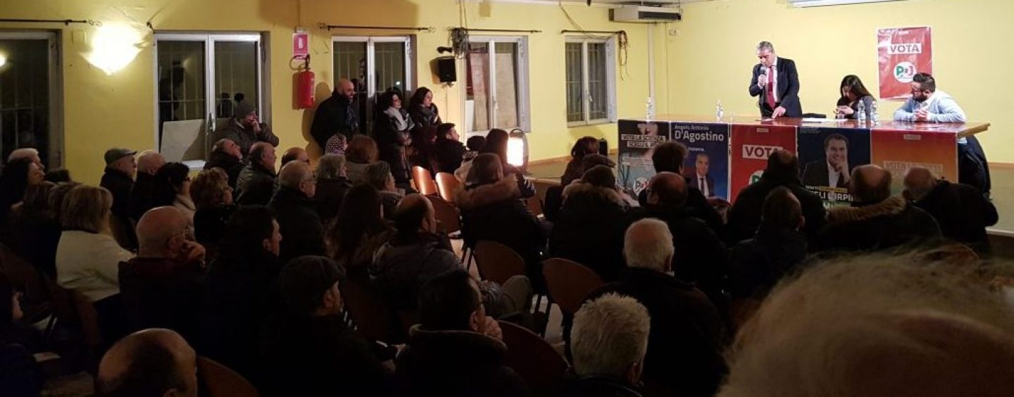 D’Agostino a Montefalcione con Paris e Famiglietti: “Vedo voglia di partecipazione”