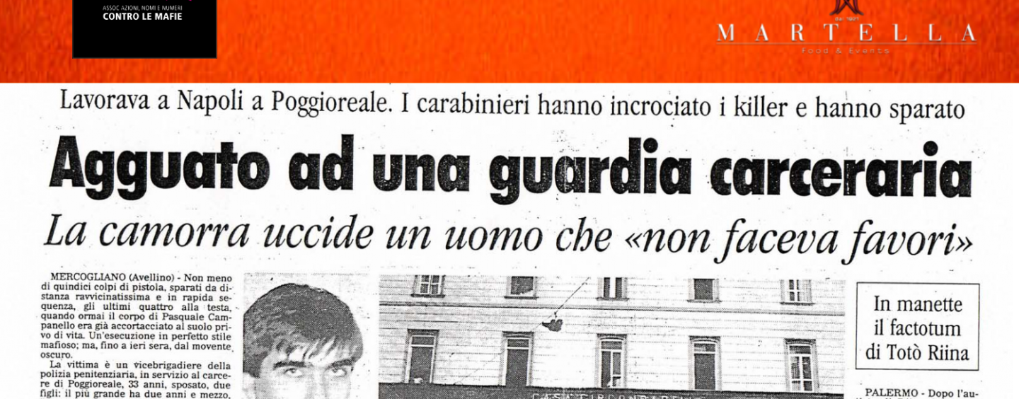 “Un giorno come tanti. Verità e giustizia a partire da Pasquale Campanello”. L’iniziativa di Libera