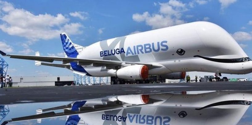 L’Irpinia vola sulle ali del nuovo Airbus Beluga XL: parti del “gigante” vengono da Lacedonia