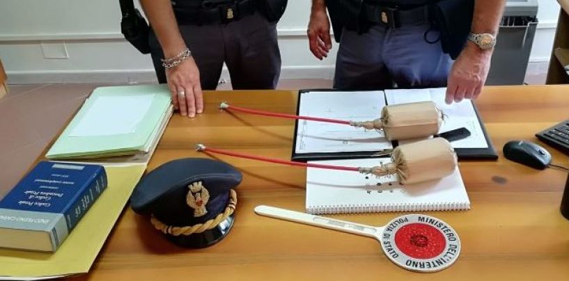 Ritrovate due bombe carta molto pericolose: sequestrate dalla Polizia