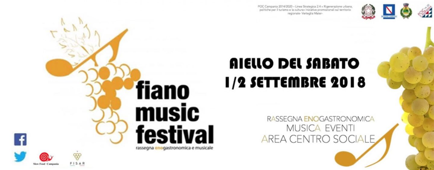 Fiano Music Festival, parte la sedicesima edizione: venti cantine proporranno i propri vini