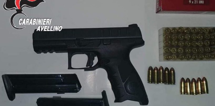 Detiene illegalmente due pistole e una settantina di proiettili: nei guai 60enne di Monteforte