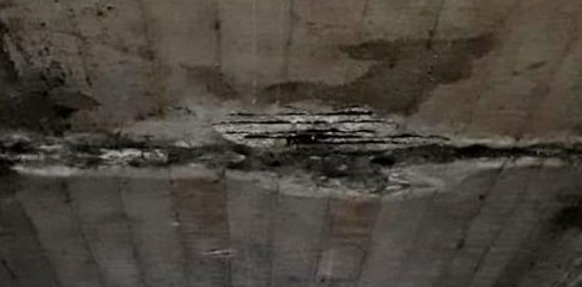 Raccordo Avellino-Salerno, pezzi di cemento dal ponte di San Michele di Serino