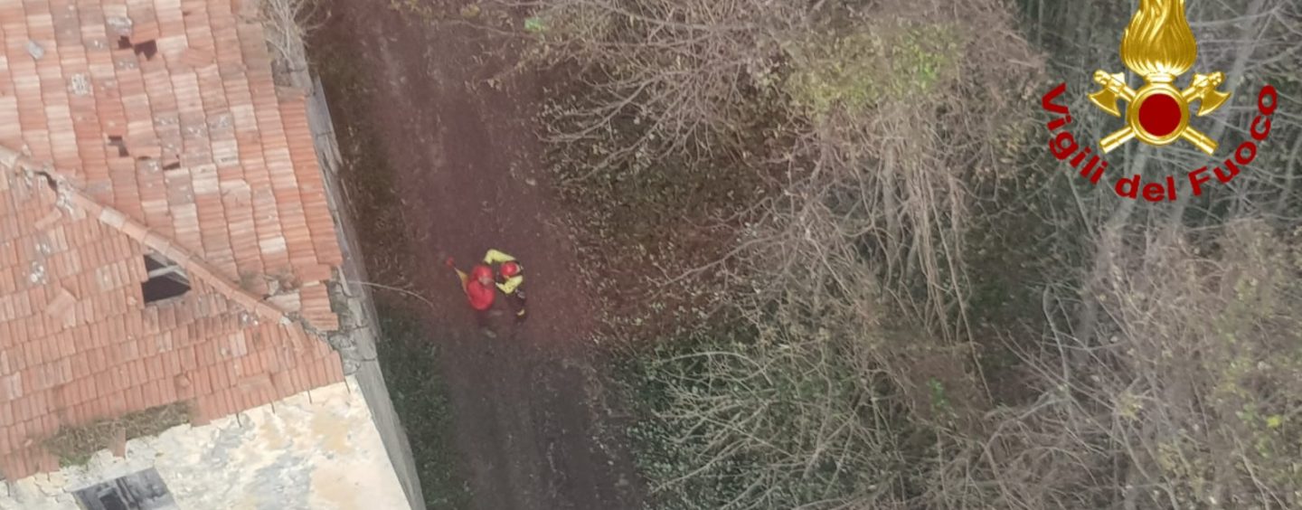 Alla ricerca di funghi si perde a Montevergine, ritrovato da un elicottero dei Vigili del Fuoco