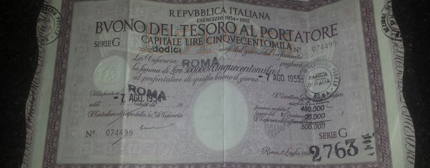 La storia di nonna Antonella: a 104 anni trova un vecchio BOT che vale un milione di euro