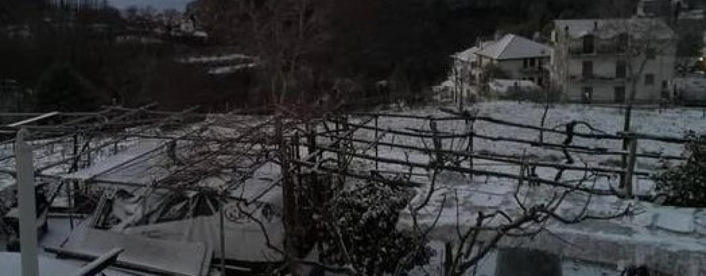 Neve a Salerno e in Costiera Amalfitana. Università chiusa anche al personale amministrativo