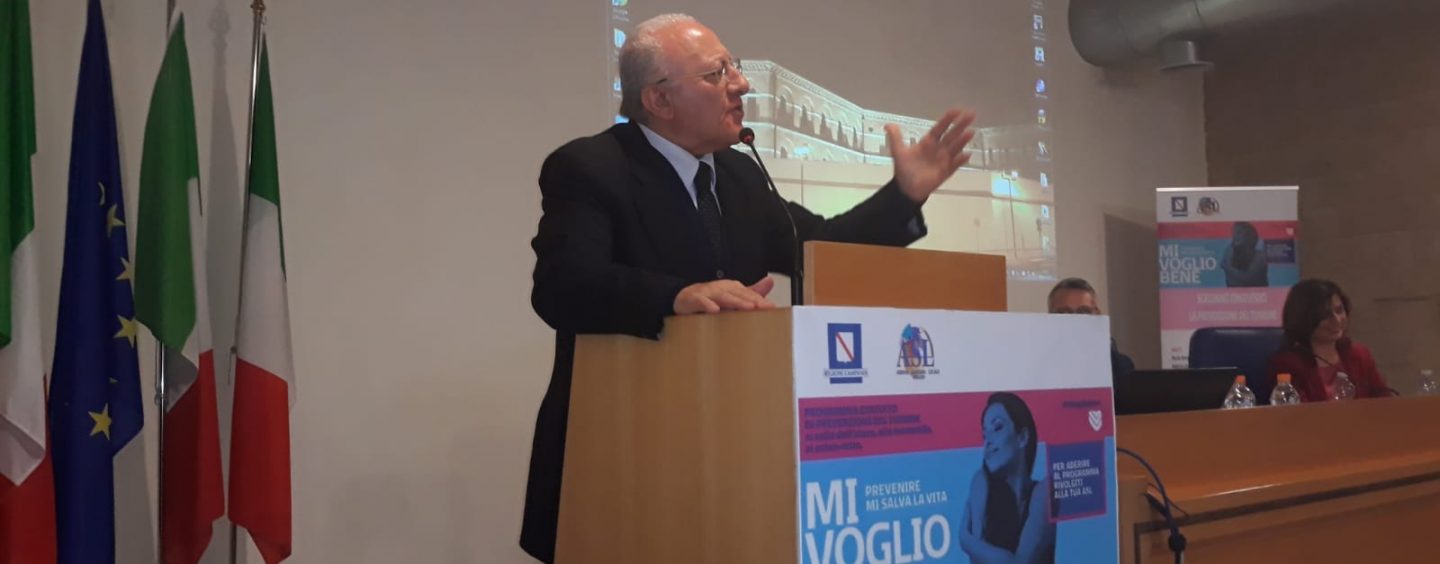 Regionalismo, il Governatore ritorna ad Avellino: dibattito con Festa, Petitto e De Caro