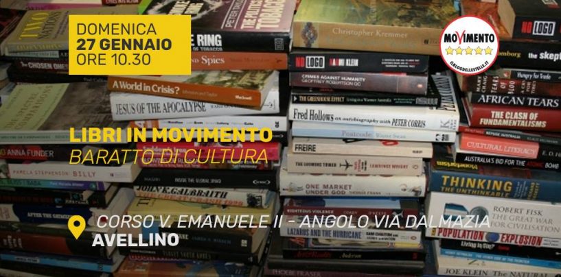 Libri in MoVimento: la nuova iniziativa dei pentastellati. Domenica 27 la raccolta in corso Vittorio Emanuele