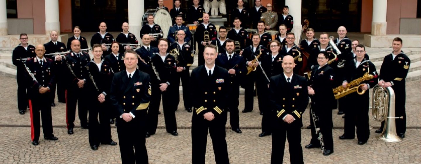 Musica a stelle e strisce al Cimarosa con la band ufficiale della Marina militare americana