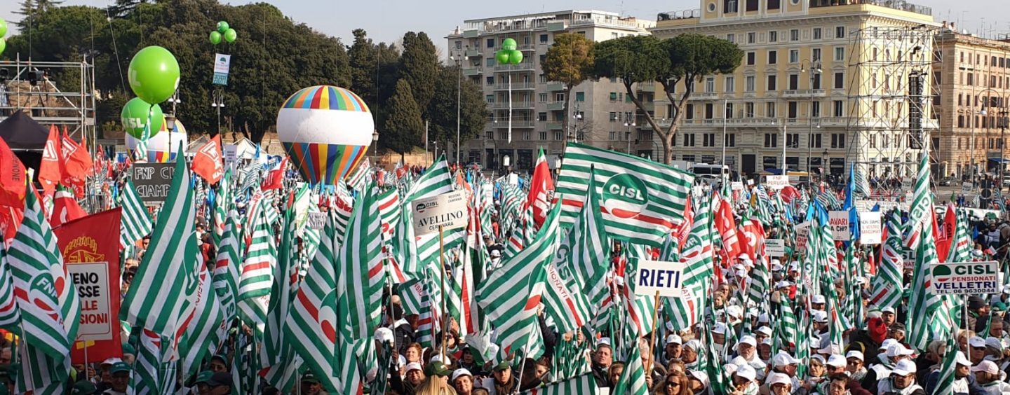 Manifestazione a Roma, Melchionna (Cisl): “Il Governo impari a trattare con i sindacati”