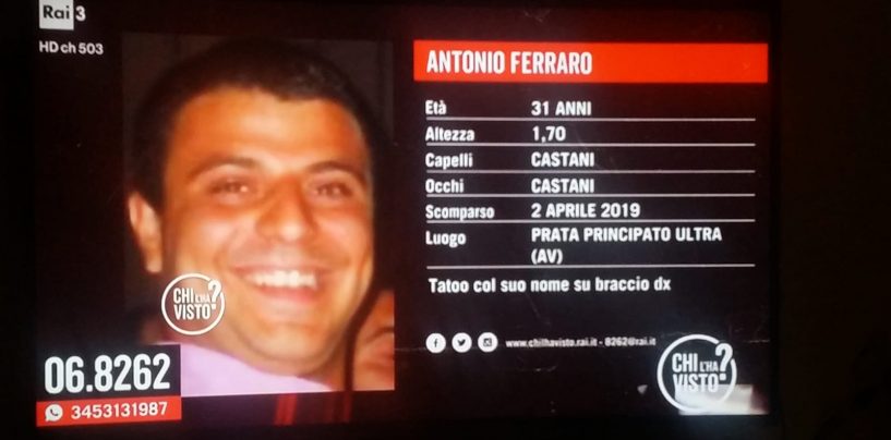 Scomparso da ieri da Prata Principato Ultra, si cerca il giovane Antonio