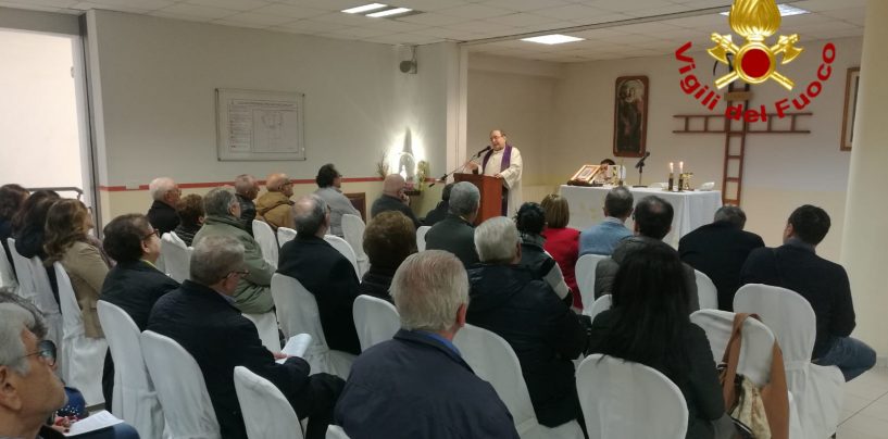 Vigili del Fuoco, celebrato il precetto Pasquale presso il Comando di Avellino