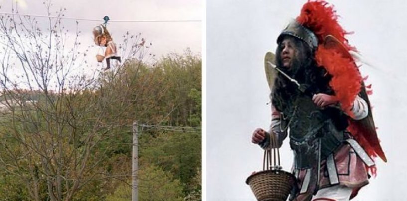 Pasquetta a San Mango, si rinnova l’antica tradizione del Volo Dell’Angelo