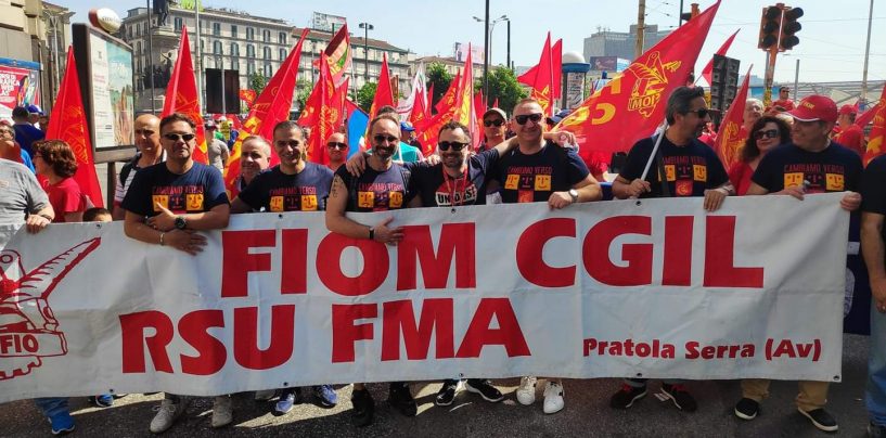 Sciopero generale dei metalmeccanici, l’Irpinia c’è: a Napoli 300 operai