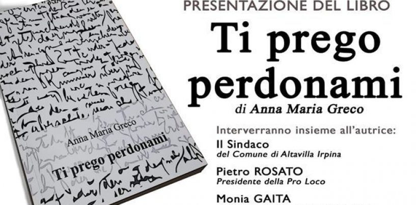 Ad Altavilla si presenta il libro d’esordio di Anna Maria Greco