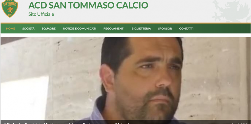 Il San Tommaso Calcio è on-line, il Dg Annino Cucciniello: “Abbiamo compiuto un ulteriore passo verso il futuro”