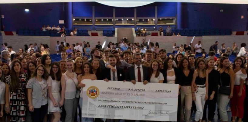 Festa del merito all’Università di Salerno: l’Ateneo rimborsa le tasse agli studenti meritevoli