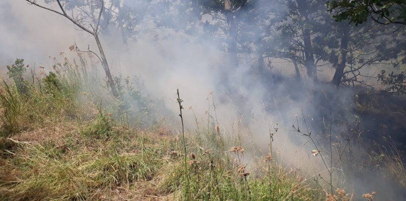 Roghi nelle campagne mugnanesi, in corso le operazioni di spegnimento