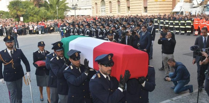 Sparatoria Questura Trieste: ai funerali anche il Consiglio regionale della Campania
