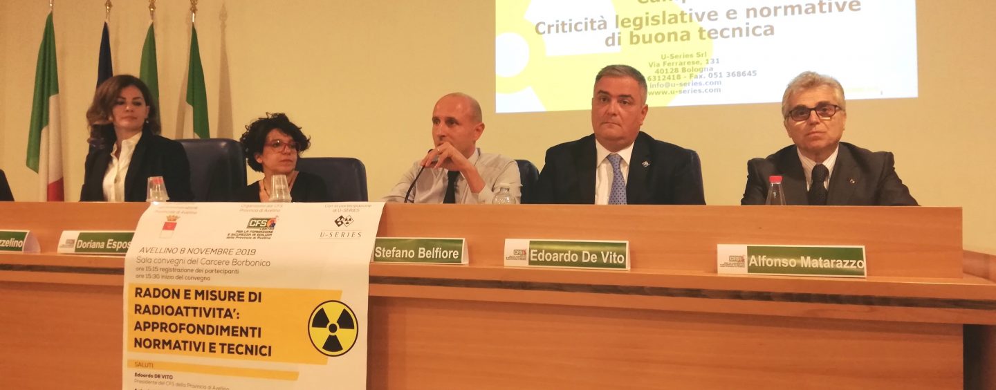 Avellino, gas Radon: il convegno del Cfs fa chiarezza su rischi e interventi da effettuare
