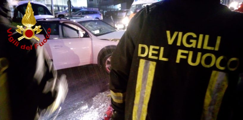 Maltempo e non solo. Incidente con uomo incastrato tra le lamiere a Pianodardine