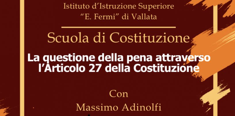 Gli alunni dell’istituto “E. Fermi” di Vallata a lezione di Costituzione