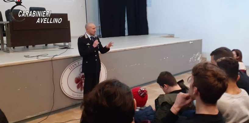 Cultura della Legalità, i carabinieri incontrano gli alunni del “De Sanctis” di Sant’Angelo dei Lombardi