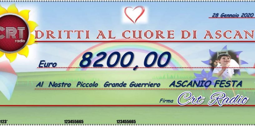 “Lotteria della Solidarietà”: oltre 8mila euro raccolti per il piccolo Ascanio Festa