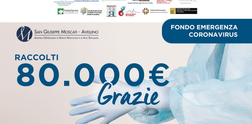 Coronavirus. La raccolta fondi arriva a 80mila euro per aiutare Moscati e Frangipane