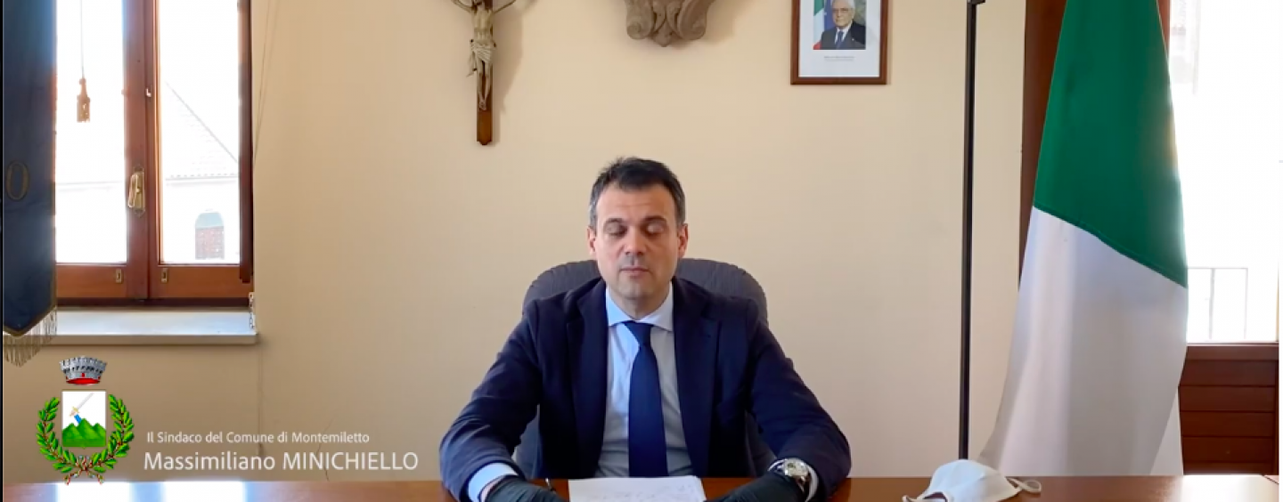 VIDEO/ Coronavirus, il messaggio del sindaco Minichiello alla comunità di Montemiletto
