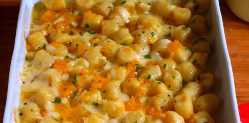 Ricette veloci – Gnocchi di patate al forno con zucca e formaggi