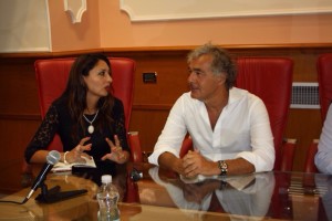 Teresa Lombardo e Massimo Giletti