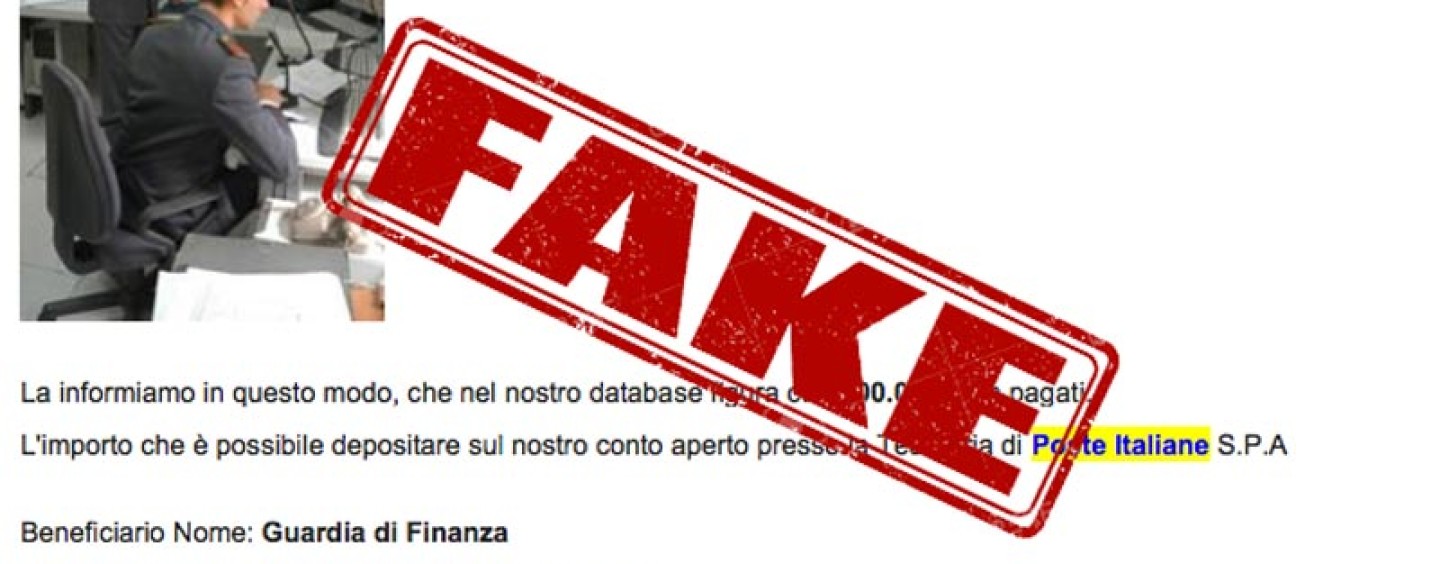 Nuova truffa via email su pagamenti dovuti alla Guardia di Finanza, come difendersi