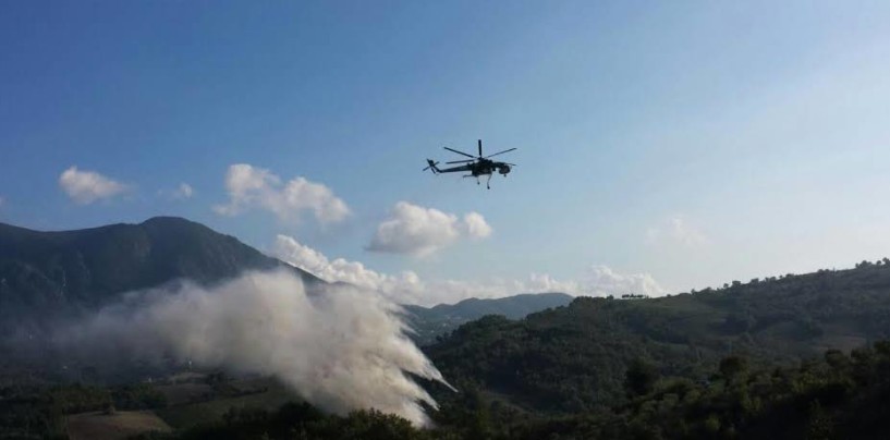 Lapio, in fiamme cinquanta ettari di macchia mediterranea