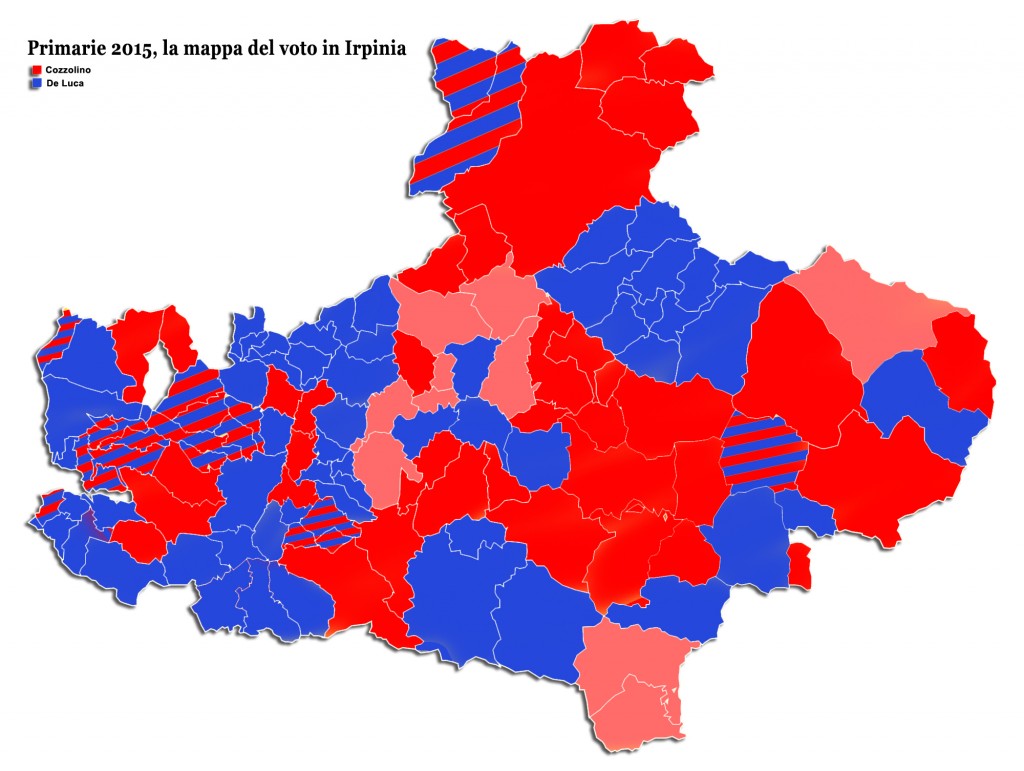 Primarie Pd 2015 Mappa Irpinia