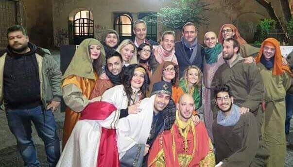 I ragazzi dell'Associazione Astrea con il sindaco di Napoli De Magistris
