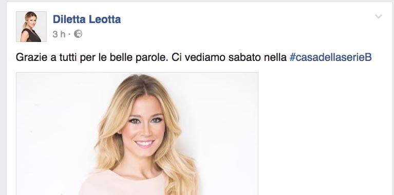 Il post della conduttrice Sky dopo il Leottagate