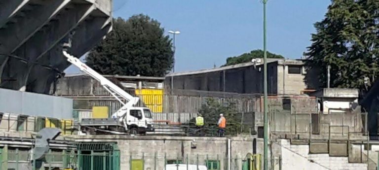 FOTO/ Stadio Partenio, iniziati i lavori: spiraglio per la riapertura della Terminio