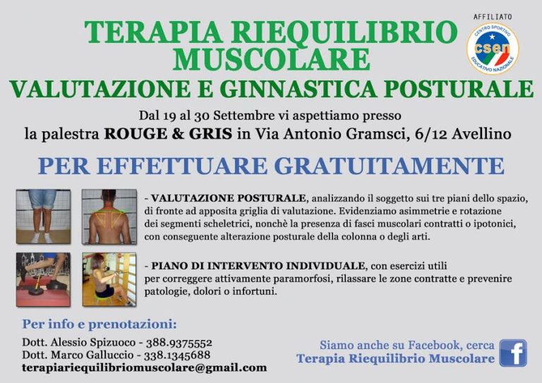 A.s.d. Terapia Riequilibrio Muscolare, la prevenzione come “Farmaco”