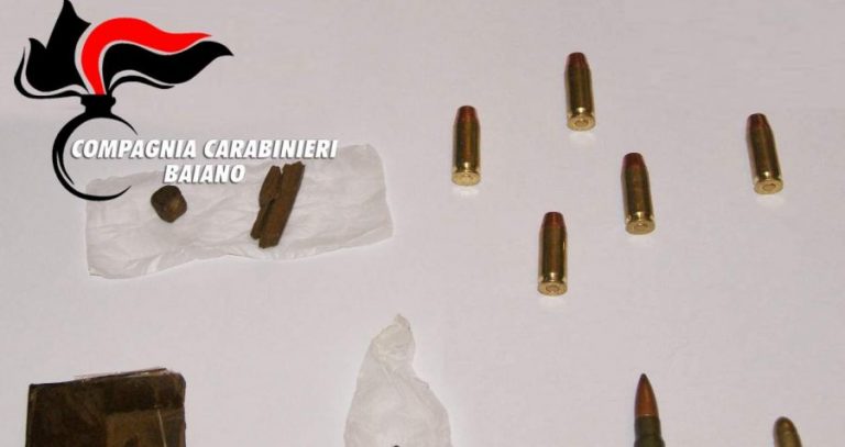 Vasta operazione antidroga sul territorio irpino, rinvenute anche munizioni di vario calibro