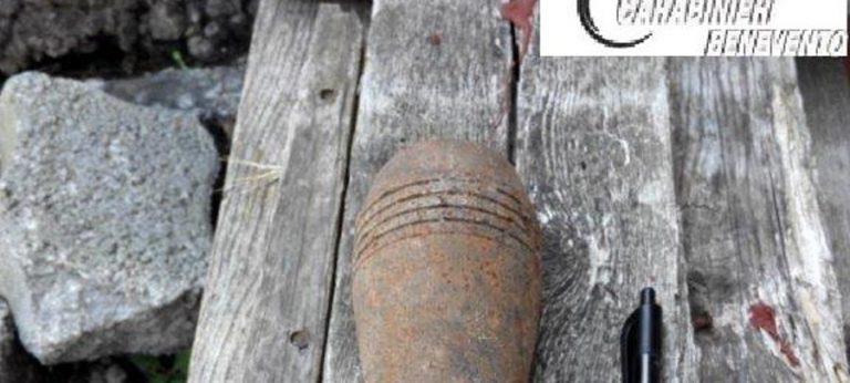Rinvenuta una bomba della II Guerra Mondiale in un vigneto