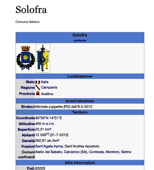Sindaco-Solofra