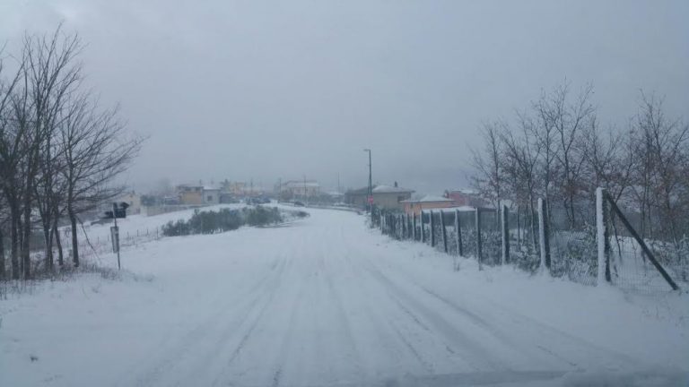 Nevica in Irpinia, scuole chiuse a Chiusano San Domenico