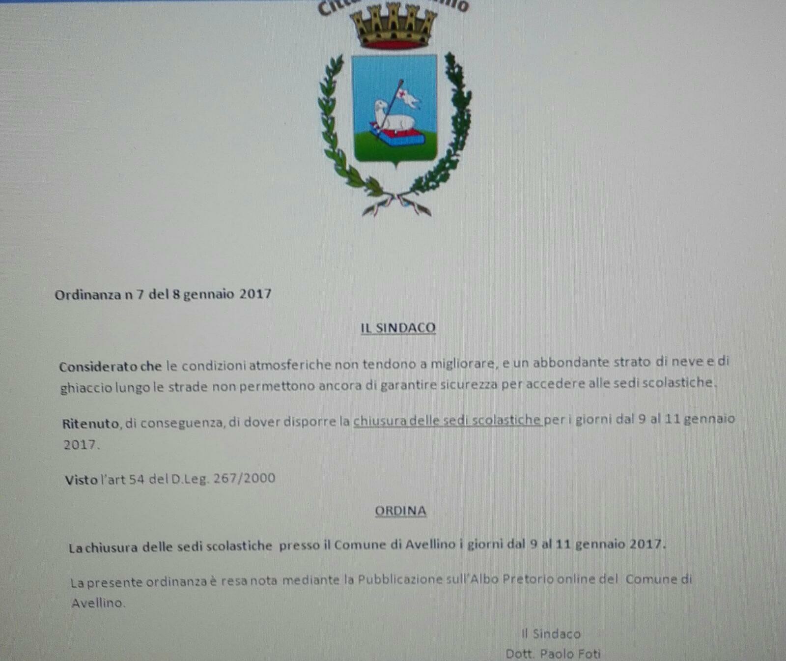 scuole chiuse-avellino