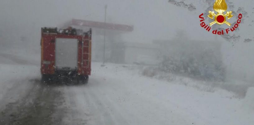 Emergenza neve, tutti gli interventi dei Vigili del Fuoco