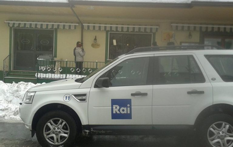 Emergenza neve, telecamere Rai a Montemarano
