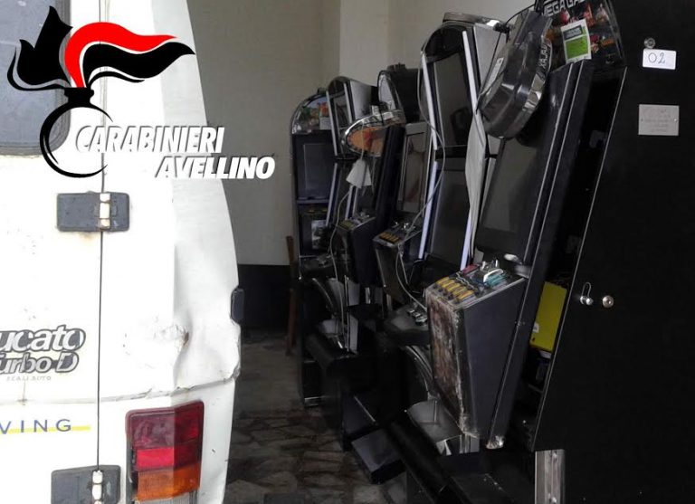 Morra De Sanctis, furto in sala giochi: Carabinieri recuperano intera refurtiva